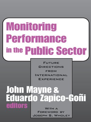 cover image of Monitoring Performance in the Public Sector